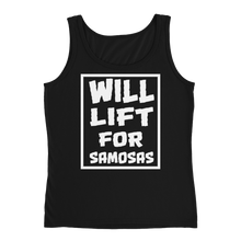 Bolly Physique - Will Lift For Samosas - Ladies' Tank (Silhouette Fit)